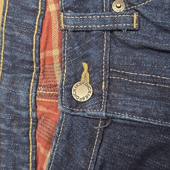 Dickies Women's Straight Leg Jeans - Dark Blue - Picture 6 of 13